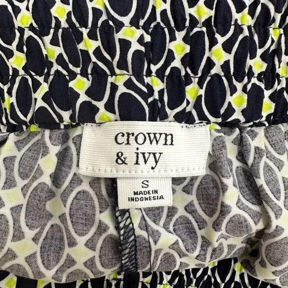 Crown & Ivy Multicolor Drawstring Waist Pull On Palazzo Pant’s Size Smal… - Picture 5 of 6